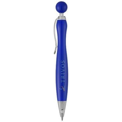 Branded Promotional NAPLES BALL PEN in Royal Blue Pen From Concept Incentives.