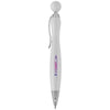 Branded Promotional NAPLES BALL PEN in White Solid Pen From Concept Incentives.