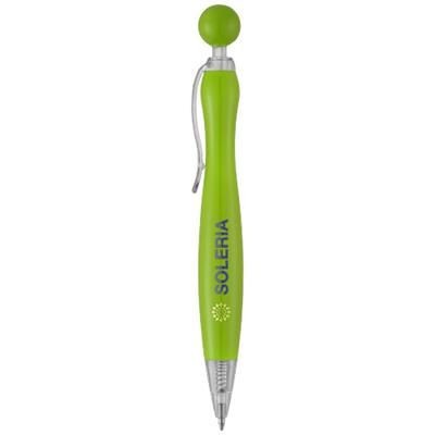 Branded Promotional NAPLES BALL PEN in Lime Pen From Concept Incentives.
