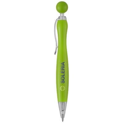 Branded Promotional NAPLES BALL PEN in Lime Pen From Concept Incentives.