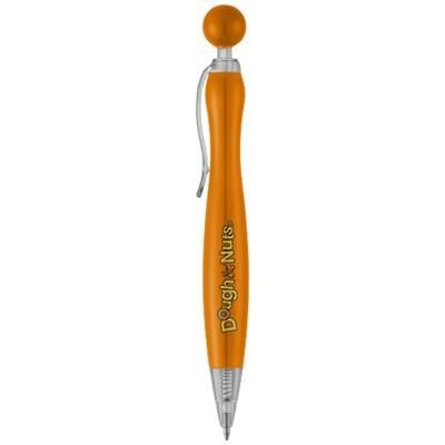 Branded Promotional NAPLES BALL PEN in Orange Pen From Concept Incentives.