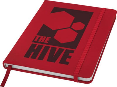 Branded Promotional SPECTRUM A5 HARD COVER NOTE BOOK in Red Notebook from Concept Incentives