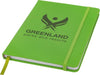 Branded Promotional SPECTRUM A5 HARD COVER NOTE BOOK in Green Notebook from Concept Incentives