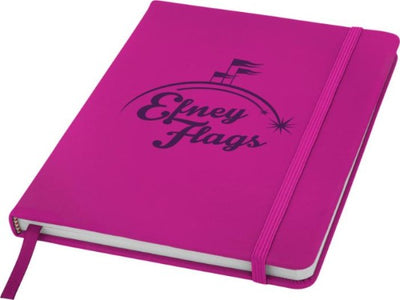 Branded Promotional SPECTRUM A5 HARD COVER NOTE BOOK in Pink Notebook from Concept Incentives