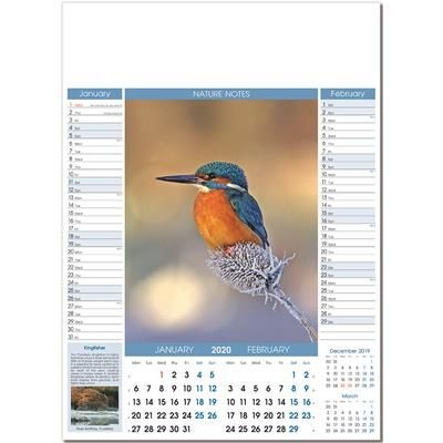 Branded Promotional NATURE NOTES 6 LEAF WALL CALENDAR Calendar From Concept Incentives.