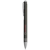 Branded Promotional IZMIR BALL PEN with Knurled Pusher in Gun Metal Pen From Concept Incentives.