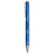 Branded Promotional IZMIR BALL PEN with Knurled Pusher in Blue Pen From Concept Incentives.