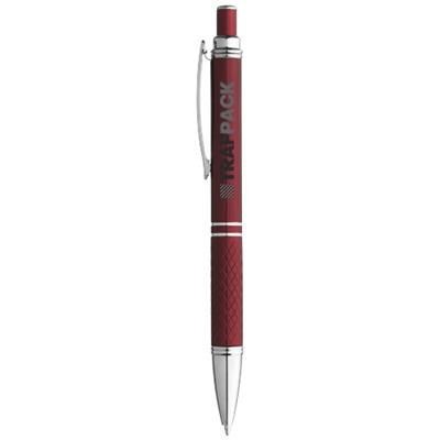 Branded Promotional JEWEL BALL PEN in Red Pen From Concept Incentives.