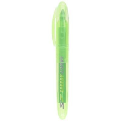 Branded Promotional MONDO HIGHLIGHTER in Green Highlighter Pen From Concept Incentives.