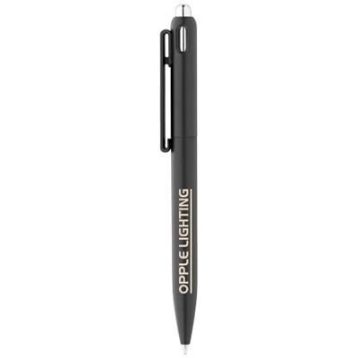 Branded Promotional GALLWAY BALL PEN in Black Solid Pen From Concept Incentives.