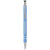 Branded Promotional CORKY BALL PEN with Rubber-coated Exterior in Process Blue Pen From Concept Incentives.