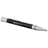 Branded Promotional DUOFOLD PREMIUM BALL PEN in Black Solid-chrome Pen From Concept Incentives.