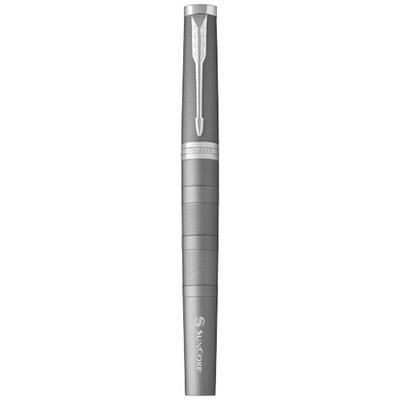 Branded Promotional INGENUITY PARKER 5TH in Silver Chrome Pen From Concept Incentives.