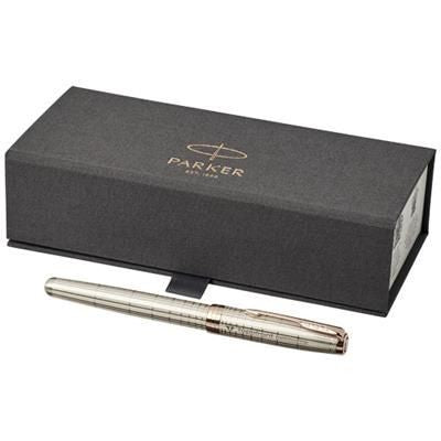 Branded Promotional SONNET ROLLERBALL PEN in Silver Pen From Concept Incentives.