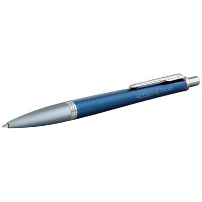Branded Promotional URBAN PREMIUM BALL PEN in Blue-silver Pen From Concept Incentives.