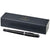 Branded Promotional URBAN ROLLERBALL PEN in Black Solid-silver Pen From Concept Incentives.