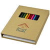 Branded Promotional PABLO COLOURING SET with Drawing Paper in Natural Colouring Set From Concept Incentives.