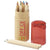 Branded Promotional HEF 12-PIECE COLOUR PENCIL SET with Sharpener in Red Pencil From Concept Incentives.