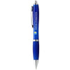 Branded Promotional NASH BALL PEN COLOUR BARREL AND GRIP in Royal Blue Pen From Concept Incentives.