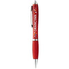 Branded Promotional NASH BALL PEN COLOUR BARREL AND GRIP in Red Pen From Concept Incentives.