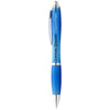 Branded Promotional NASH BALL PEN COLOUR BARREL AND GRIP in Aqua Blue Pen From Concept Incentives.