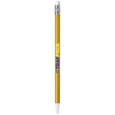 Branded Promotional CABALL MECHANICAL PENCIL in Yellow Pencil From Concept Incentives.