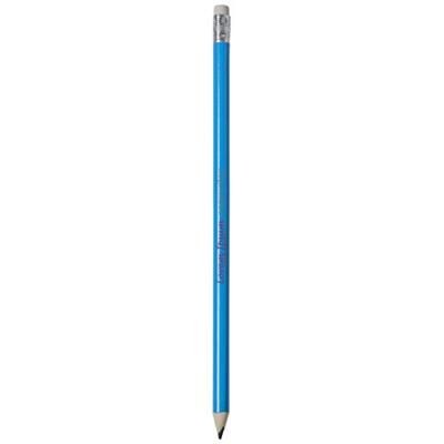 Branded Promotional ALEGRA PENCIL with Colour Barrel in Process Blue Pencil From Concept Incentives.