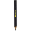 Branded Promotional COSIMO MINI PENCIL with Colour Barrel in Black Solid Pencil From Concept Incentives.