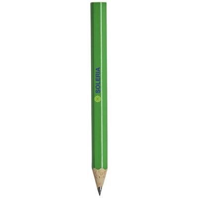 Branded Promotional COSIMO MINI PENCIL with Colour Barrel in Green Pencil From Concept Incentives.