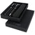 Branded Promotional CARBON DUO PEN GIFT SET with Pouch in Black Solid Pen Set From Concept Incentives.