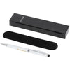 Branded Promotional LENTO STYLUS BALL PEN in White Solid Pen From Concept Incentives.