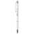 Branded Promotional GLAZE ALUMINIUM METAL BALL PEN in White Solid Pen From Concept Incentives.