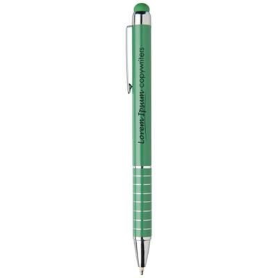 Branded Promotional GLAZE ALUMINIUM METAL BALL PEN in Green Pen From Concept Incentives.