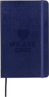 Branded Promotional CLASSIC L HARD COVER NOTE BOOK RULED in Navy Blue Notebook from Concept Incentives