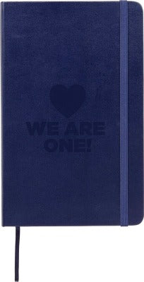 Branded Promotional CLASSIC L HARD COVER NOTE BOOK RULED in Navy Blue Notebook from Concept Incentives