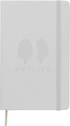 Branded Promotional CLASSIC L HARD COVER NOTE BOOK RULED in White Notebook from Concept Incentives