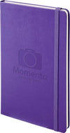 Branded Promotional CLASSIC L HARD COVER NOTE BOOK RULED in Purple Notebook from Concept Incentives