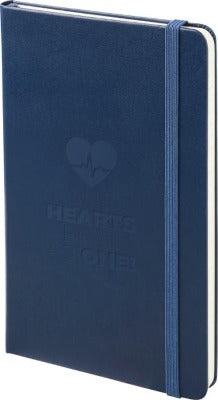 Branded Promotional CLASSIC L HARD COVER NOTE BOOK RULED in Blue Notebook from Concept Incentives
