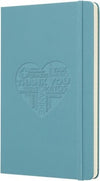 Branded Promotional CLASSIC L HARD COVER NOTE BOOK RULED in Cyan Notebook from Concept Incentives