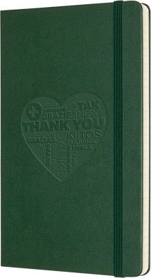 Branded Promotional CLASSIC L HARD COVER NOTE BOOK RULED in Dark Green Notebook from Concept Incentives