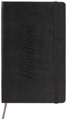 Branded Promotional CLASSIC PK HARD COVER NOTE BOOK RULED in Black Notebook From Concept Incentives.