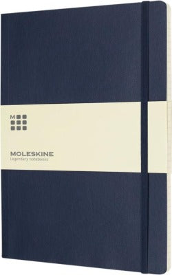 Branded Promotional CLASSIC XL HARD COVER NOTE BOOK RULED in Blue Notebook from Concept Incentives