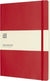 Branded Promotional CLASSIC XL SOFT COVER NOTE BOOK RULED in Red Notebook from Concept Incentives