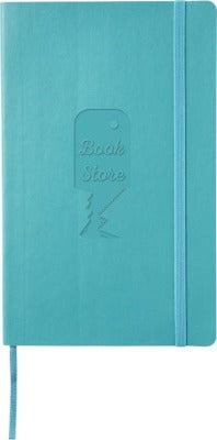 Branded Promotional CLASSIC L SOFT COVER NOTE BOOK RULED in Cyan Notebook from Concept Incentives