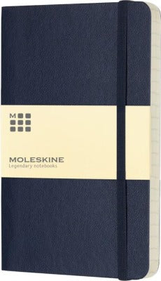 Branded Promotional CLASSIC PK SOFT COVER NOTE BOOK RULED in Blue Notebook from Concept Incentives.