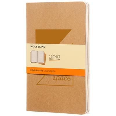 Branded Promotional CAHIER JOURNAL L - RULED in Kraft Brown Journal Note Book From Concept Incentives.