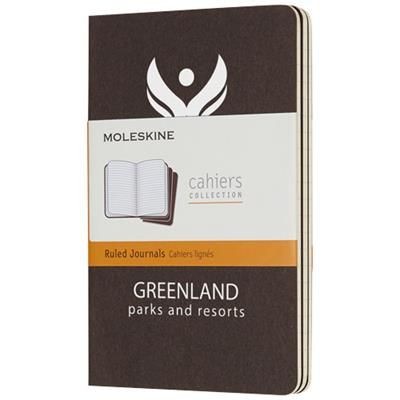 Branded Promotional CAHIER JOURNAL PK - RULED in Coffee Brown Journal Note Book From Concept Incentives.