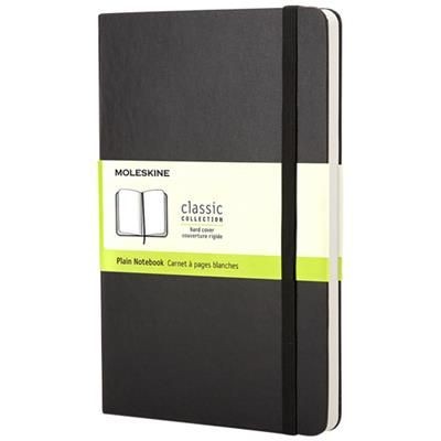 Branded Promotional CLASSIC PK HARD COVER NOTE BOOK PLAIN in Black Jotter From Concept Incentives.