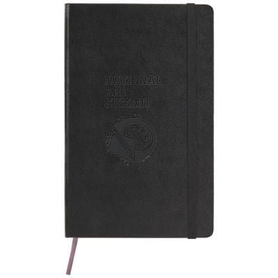 Branded Promotional CLASSIC L HARD COVER NOTE BOOK - DOTTED in Black Jotter From Concept Incentives.