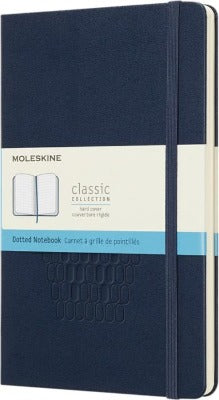 Branded Promotional CLASSIC L HARD COVER NOTE BOOK DOTTED in Blue Jotter from Concept Incentives